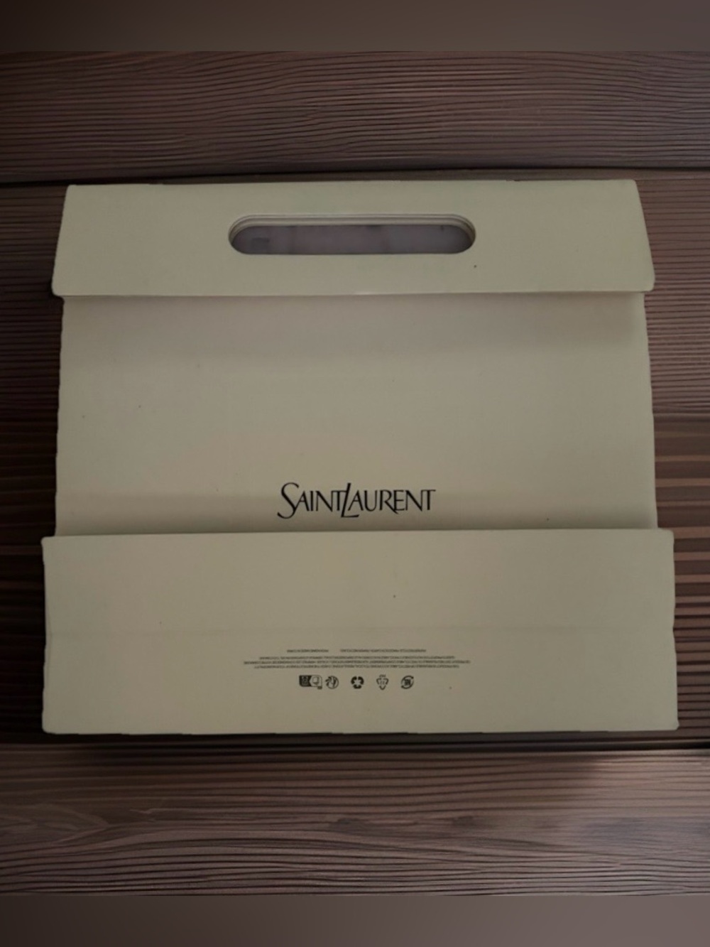 Authentic Gucci Holiday Silver Saint Laurent Crème and Dior Shopping Totes - Picture 5 of 7